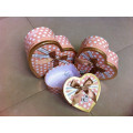 Hearted Gift Box with Decorated Ribbon Bowknot